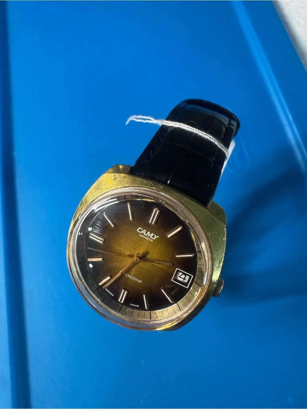 Camly  Men's Gold-Tone Brown Gradient Watch